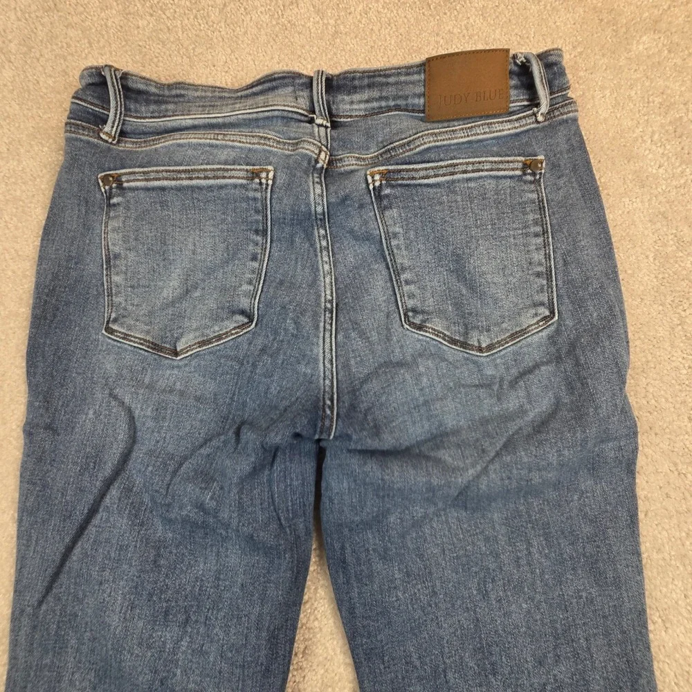 Judy Blue High Waist Button Fly Bootcut Jeans Medium Wash Size 15/32